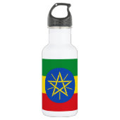 Ethiopia Flag Waterfles (Voorkant)