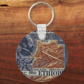 Ethiopia Haile Selassie Rasta Jah Rastafari Roots Sleutelhanger (Achterkant)