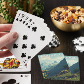 Ethiopia Illustration Travel Art Vintage Pokerkaarten (Insitu)