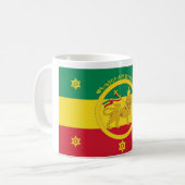 Ethiopia Imperial Flag - Haile Selassie I Reign Koffiemok (Voorkant links)