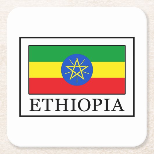 Ethiopia Kartonnen Onderzetters (Voorkant)