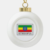 Ethiopia Keramische Bal Ornament (Voorkant)