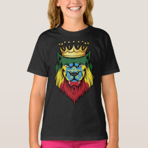 Ethiopia Lion King Flag T-shirt