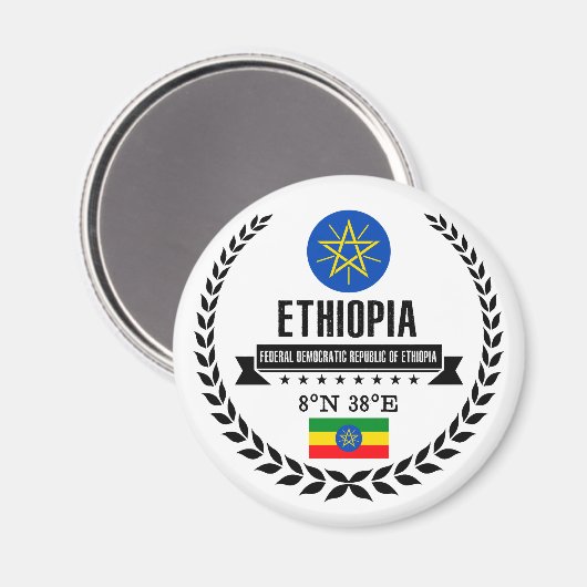 Ethiopia Magneet (Voorkant / Achterkant)