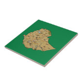 Ethiopia Map Tile Tegeltje (Zijkant)