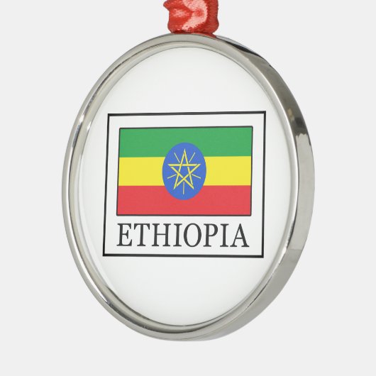 Ethiopia Metalen Ornament (Links)