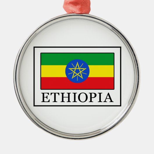 Ethiopia Metalen Ornament (Voorkant)