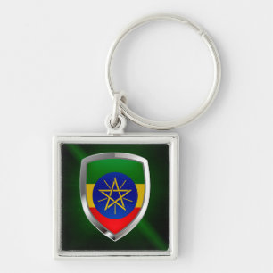 Ethiopia Mettalic Emblem Sleutelhanger