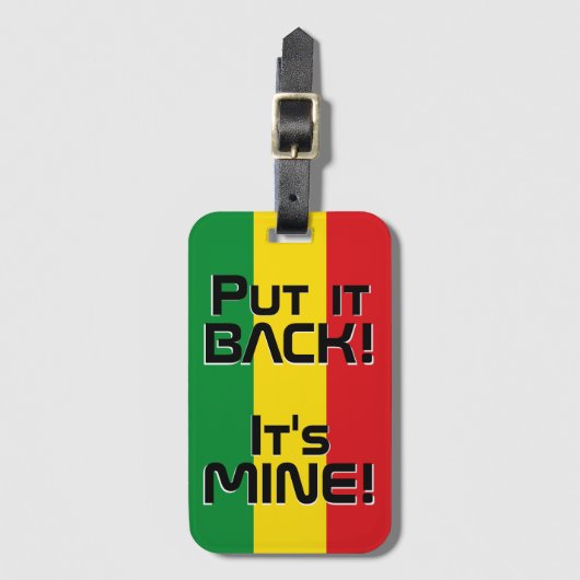 Ethiopia National Flag Funny Patriotic Bagagelabel (Voorkant (verticaal))