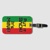 Ethiopia National Flag Funny Patriotic Bagagelabel (Voorkant (horizontaal))