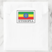 Ethiopia Ovale Sticker (Tas)
