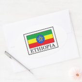 Ethiopia Ovale Sticker (Envelop)