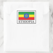 Ethiopia Ovale Sticker (Tas)