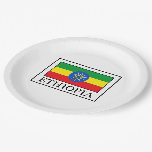 Ethiopia Papieren Bordje (Gekanteld)