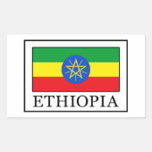 Ethiopia Rechthoekige Sticker (Voorkant)