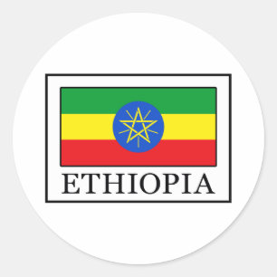 Ethiopia Ronde Sticker