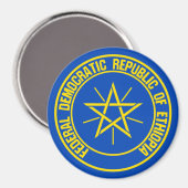 Ethiopia Round Emblem Magneet (Voorkant / Achterkant)