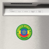 Ethiopia Round Emblem Magneet (Insitu (Vaatwasser))