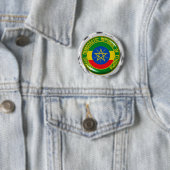 Ethiopia Round Emblem Ronde Button 5,7 Cm (In situ)