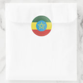 Ethiopia Round Icon Flag Ronde Sticker (Tas)