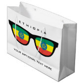 Ethiopia Shades aangepaste tekst en cadeautas voor (Voorkant Gekanteld)