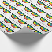 Ethiopia Shades aangepaste tekst- en kleurcadeauom Cadeaupapier (Hoek)