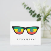 Ethiopia Shades aangepaste tekst en kleuren-briefk Briefkaart (Staand voorkant)