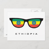 Ethiopia Shades aangepaste tekst en kleuren-briefk Briefkaart (Voorkant / Achterkant)
