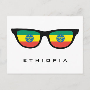 Ethiopia Shades aangepaste tekst en kleuren-briefk Briefkaart