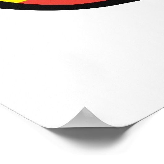 Ethiopia Shades aangepaste tekst en kleuren-poster Poster (Hoek)