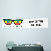 Ethiopia Shades aangepaste tekst en kleurenbanner Spandoek (Beurs)