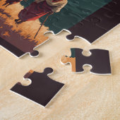 Ethiopia Shepard Herd Travel Art Vintage Legpuzzel (Zijkant)