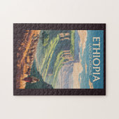 Ethiopia Shepard Herd Travel Art Vintage Legpuzzel (Horizontaal)