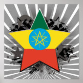 Ethiopia Star Poster (Voorkant)