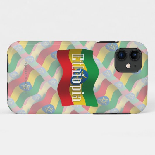 Ethiopia Waving Flag Case-Mate iPhone Case (Achterkant (horizontaal))