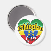 Ethiopian Girl Magneet (Voorkant / Achterkant)