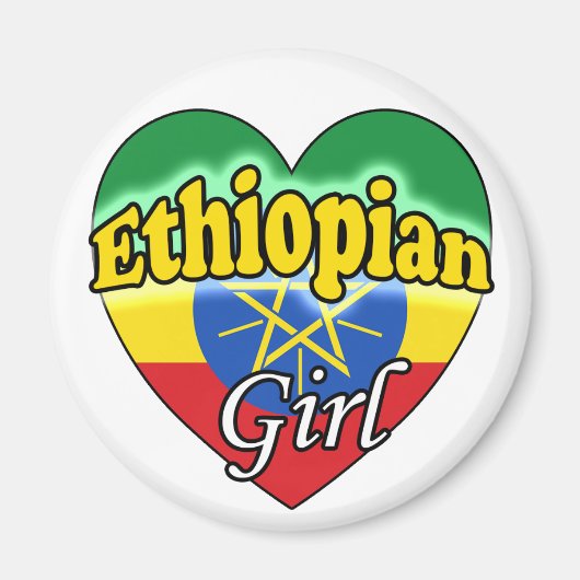 Ethiopian Girl Magneet (Voorkant)