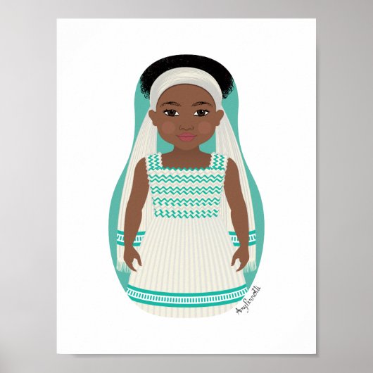 Ethiopian Matryoshka Poster (Voorkant)