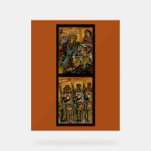 Ethiopian Nativity Icon Acryl Bord (Voorkant)