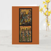 Ethiopian Nativity Icon Kaart (Gele Bloem)