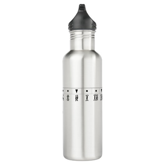 Ethiopian Numeral Clock Waterfles (Rechts)