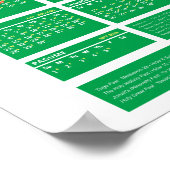 Ethiopian Orthodox Fasting Calendar 2018 Poster (Hoek)