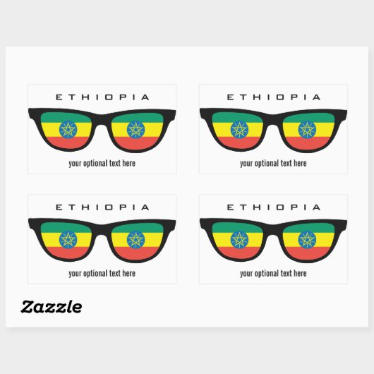 Ethiopian Shades aangepaste stickers (Vel)