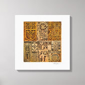 Ethiopian Talisman Art Canvas Afdruk (Voorkant)