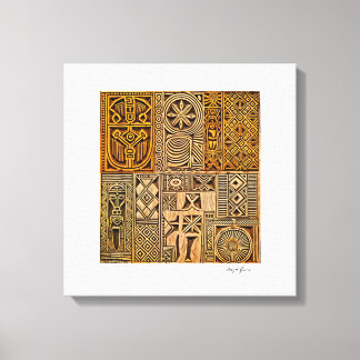 Ethiopian Talisman Art Canvas Afdruk