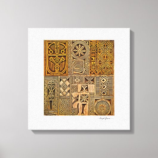 Ethiopian Talisman Art Canvas Afdruk (Voorkant)