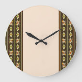 Ethiopian Tebeb Pattern Grote Klok (Voorkant)