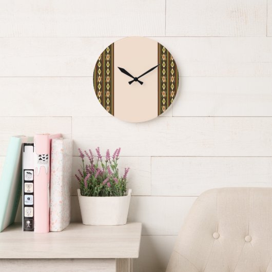 Ethiopian Tebeb Pattern Grote Klok (Leeskamer)