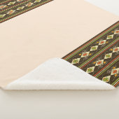 Ethiopian Tebeb Pattern Sherpa Deken (3/4)