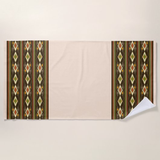 Ethiopian Tebeb Pattern Strandlaken (Voorkant)